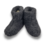 DINA High-top black wool slippers with anti-slip soles 36-42