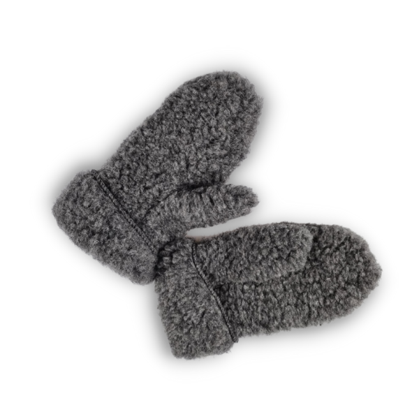 DINA wool mittens - anthracite