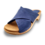 DINA Wooden sandals with nubuck leather - Jeans Blue - Dina Sandals