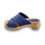 DINA Wooden sandals with nubuck leather - Jeans Blue - Dina Sandals