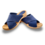 DINA Houten sandalen met nubuck leer - Jeans Blue - Dina Sandals