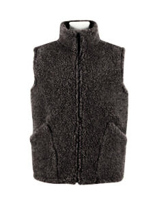  Wunderbar warmer Bodywarmer aus 100 % Schafwolle – Anthrazit