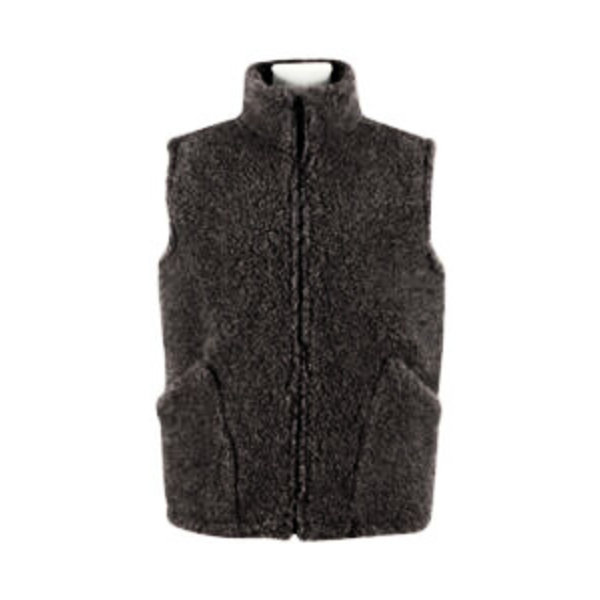 Heerlijk Warme Bodywarmer van 100% Schapenwol – Antraciet