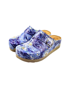 DINA Starry Night Van Gogh-Kollektion – Kunststoffsohle und medizinisches Fußbett – von Dina