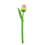 TRAA Wooden tulip on stem 33cm with logo/text