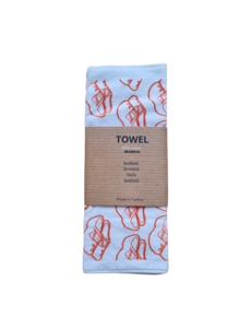 Toweltje Kitchen towel Orange clogs