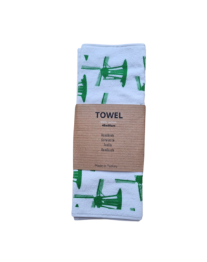 Toweltje Keukendoek molen groen