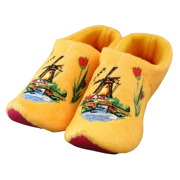 Holland slippers windmill yellow
