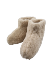 DINA Wool slippers high model beige