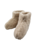 DINA Wool slippers high model beige