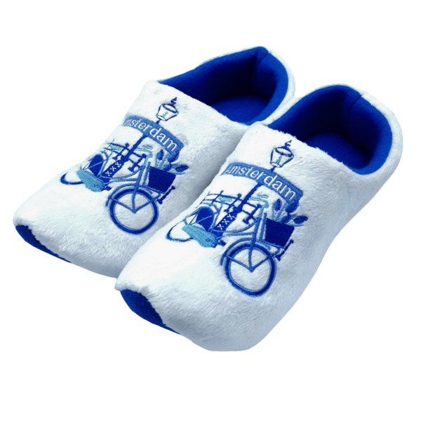 Holland slippers bicycle Delftblue