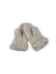 DINA wool mittens - light gray