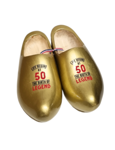 TRAA Golden Clogs with your own logo/photo/text