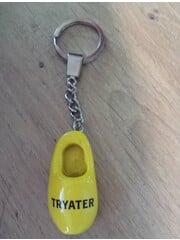  Clog key rings yellow with logo