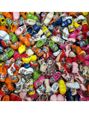 Clogs-Schlüsselanhänger im Farbmix - Mengenrabatt