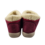 DINA NEW - slippers with wool lining and hard sole - Color Red