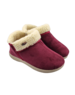 DINA NEW - slippers with wool lining and hard sole - Color Red