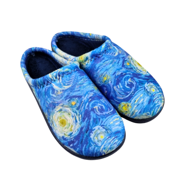 DINA loafers - wonderfully warm - Starry Night print - hard sole