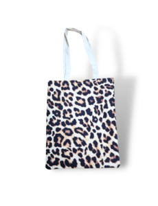 DINA Canvas-Tasche Panther Print - beidseitig bedruckt - 40*30cm