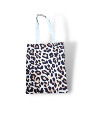 DINA canvas tas Panter Print - twee zijdes bedrukt - 40*30cm