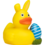 Rubber duck Easter bunny 8cm