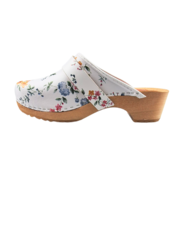 DINA Swedish clogs with floral motif