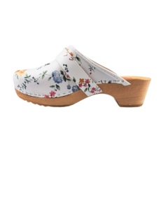 DINA Schwedische Clogs mit Blumenmotiv