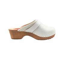 DINA Swedish clogs white