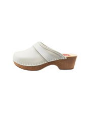 DINA Swedish clogs white