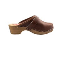 DINA Schwedische Clogs klassisch braun - Unisex -