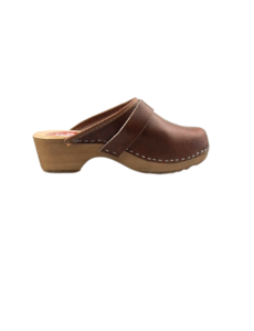 DINA Schwedische Clogs klassisch braun - Unisex -