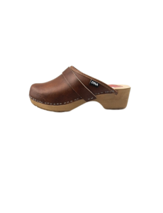 DINA Schwedische Clogs klassisch braun - Unisex -