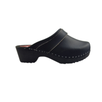 DINA Schwedische Holzschuhe – Schwarz – Unisex
