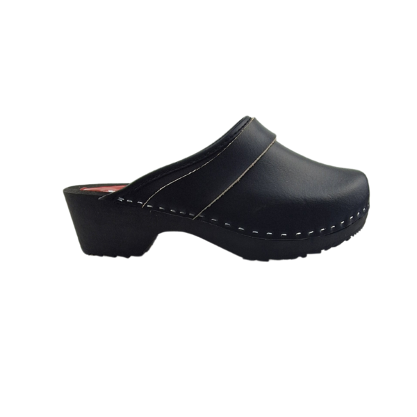 DINA Schwedische Holzschuhe – Schwarz – Unisex