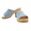 DINA Houten sandalen met suede leer - suede mintblauw- model 2024