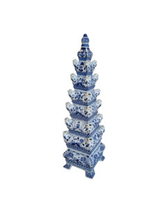 TRAA Delft blue Pyramid Vase for tulips - 85cm high