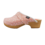 DINA Pink Swedish clogs with polka dots