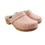 DINA Schwedische Holzschuhe – Rosa mit Punkten