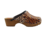 DINA Swedish clogs with panther print and wooden sole