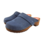 DINA Zweedse klompen - Blauw nubuck leer - Dina