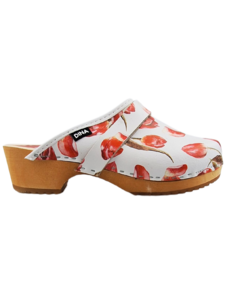 DINA Swedish clogs - Red tulip - Dina clogs