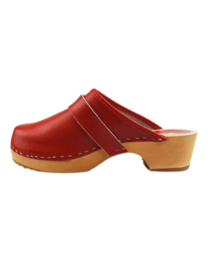 DINA Swedish clogs - plain red - shoe clogs from Dina