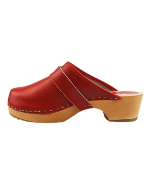 DINA Swedish clogs - plain red - shoe clogs from Dina