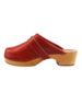 DINA Schwedische Clogs - schlichtes Rot - Schuhclogs von Dina