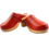 DINA Schwedische Clogs - schlichtes Rot - Schuhclogs von Dina