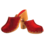 DINA Rote Wildleder-Clogs mit hohem Absatz von Dina