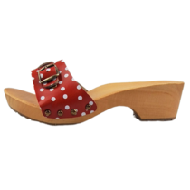 DINA Sandalen Rode dots smalle gesp - kleppers -