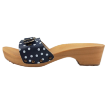 DINA Sandalen blauwe dots smalle gesp -kleppers-