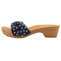 DINA Sandals blue dots narrow buckle - clappers -