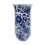 TRAA Delfter blaue Vase mit orangefarbenen Holztulpen (10 Stück)